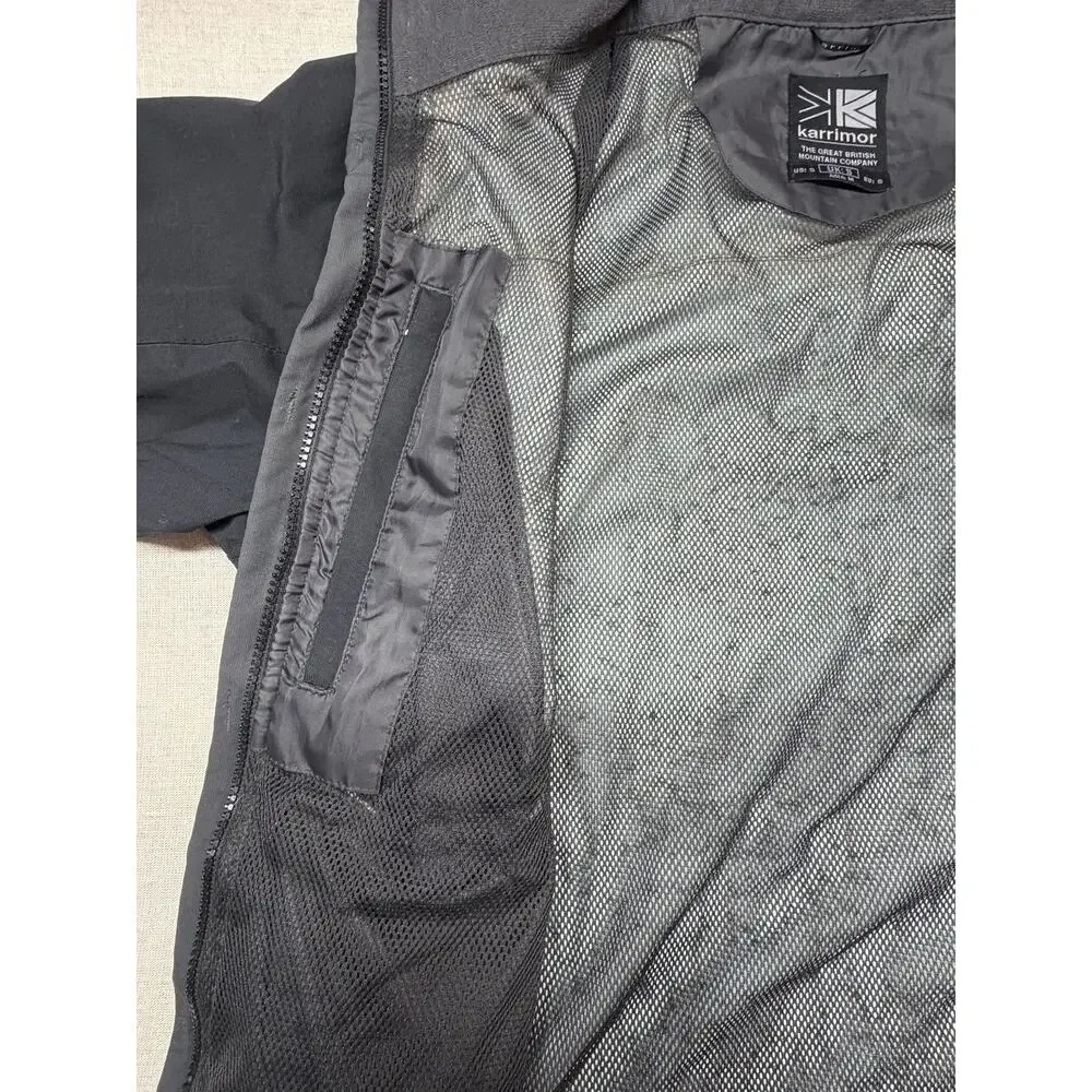 Karrimor WeatherTite Waterproof Jacket Men’s Small Black Hooded Outdoor‎ Coat